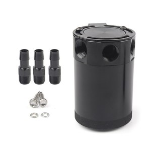 Universal Car Racing baffled nhôm 3-Port bắt dầu có thể Tank Reservoir separator - Product Image 2