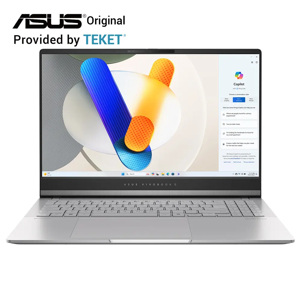 Asus t530 Pro15 M5506 R7-8845H Radeon grafik için orijinal Laptop 16GB 1TB 2.8K 100% DCI-P3 OLED 15.6 inç gümüş