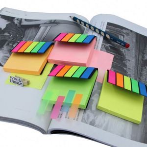 Student Popular Mini Fluorescence Colour Cute School Sticky Note Memo Pad - Product Image 2