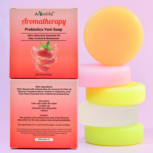 Jabón Íntimo Femenino Probiótico Yoni, Jabón de Lavado con Extractos de Plantas, Cuidado Herbal, Jabón en Barra Redondo - Product Image 5