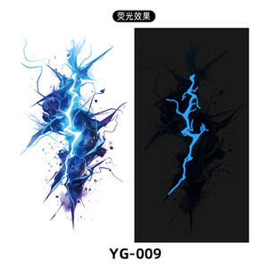 Autocollants de <span class=keywords><strong>tatouage</strong></span> fluorescents rouges durables et imperméables à l'eau <span class=keywords><strong>Tatouage</strong></span> temporaire du corps des hommes et des femmes d'usine pour l'application du bras - Product Image 6