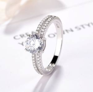 Классическое ювелирное изделие, бесплатная доставка, обручальное кольцо из стерлингового серебра 925 пробы с фианитом, обручальное кольцо - Product Image 4