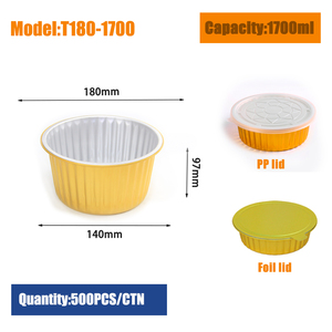 1700ML di torrefazione di alluminio profondo con impugnatura resistente al calore con manico contenitore di cottura e coperchio PP con manico per unghie - Product Image 6