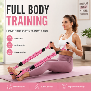 Bande de résistance portable pour entraînement complet du corps avec pédales et poignées en mousse pour l'entraînement <span class=keywords><strong>musculaire</strong></span> - Product Image 1