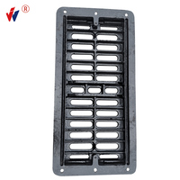 Grille de drainage en fonte ductile EN124 C250 886*430mm, grille de caniveau rectangulaire avec boulons antivol pour drainage routier