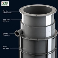 Four à cupole pour métaux non ferreux, conception à contre-courant, moulage sous pression, moulage basse pression, capacité de fusion de 0,1T à 5T, personnalisation OEM