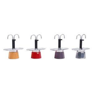 Cafetière italienne Moka Pot double, moderne, en aluminium de qualité alimentaire, mini, 2 <span class=keywords><strong>tasses</strong></span>, 100 ml - Product Image 3