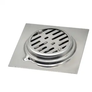 Cheap Price Mid East Wholesale 15*15 Cm 201 Anti-rust Quick Drainage Double Filtration Kitchen And Bathroom Floor Drain