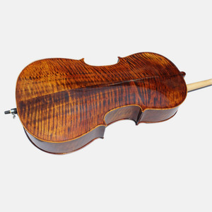 Vente d'érable naturel flammé bloc <span class=keywords><strong>violoncelle</strong></span> 4/4 professionnel - Product Image 1