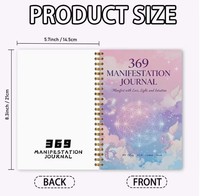 Hochwertiges Spiralgebundenes Notizbuch mit Individuellem Logo-Design 369 Manifestations-Journal-Bücher für Werbegeschenke