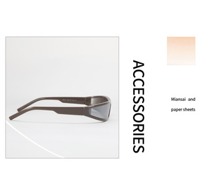 Nuevas <span class=keywords><strong>Gafas</strong></span> <span class=keywords><strong>de</strong></span> <span class=keywords><strong>Sol</strong></span> Y2K Personalizadas con Montura a Medida, <span class=keywords><strong>de</strong></span> Alta Calidad para Hombre, Negras, <span class=keywords><strong>Futuristas</strong></span>, Envolventes, Estrechas y Delgadas, Modelo 2026 - Product Image 4