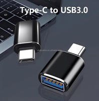 Adaptador OTG USB 3.0 Tipo-C Macho a Hembra para Laptop y Móvil, Salida de CC, Adaptador de Corriente de Aleación de Aluminio