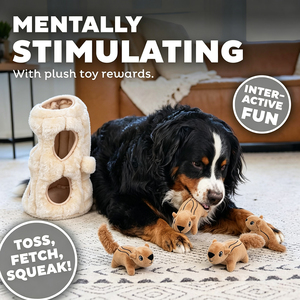 Jouet interactif Pawise pour animaux de compagnie : <span class=keywords><strong>Puzzle</strong></span> cachette pour <span class=keywords><strong>chien</strong></span>, jeu de labyrinthe pour l'auto-entretenissement et l'entraînement du QI (chipmunk, abeille, moufette) - Product Image 5