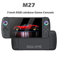 Console de jeu portable L M27 avec écran de 7,0 pouces, console de jeu vidéo rétro portable de poche, prise en charge du système d'exploitation LINUX Emelec