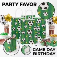 623174 Bolsas de Regalo de Papel con Diseño de Fútbol, Bolsas para Fiestas Infantiles, Cumpleaños, Deportes, Venta al Por Mayor