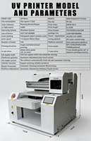 Impresora UV Plana de Escritorio Pequeña A3 4060 para Metal, Madera, Acrílico, Bolígrafos, Pelotas de Golf, Fundas de Teléfono, Parches, Máquina de Impresión y Grabado en Relieve