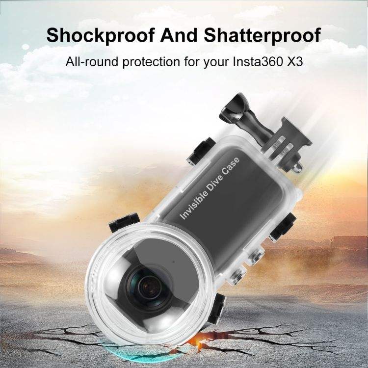 Wholesale for Insta360 X3 Diving Cover 50m Waterproof Sealed Diving Snorkeling Swimming Case Action Camera Accessories