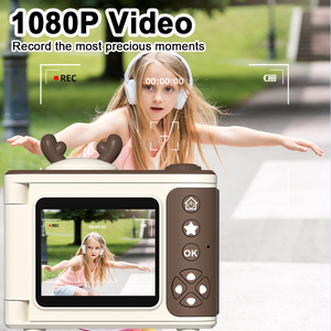 Appareil photo numérique pour enfants 180 °   Objectif rotatif télescopique à écran rabattable, zoom numérique 8X pour la photographie, adolescents, garçons, filles - Product Image 3