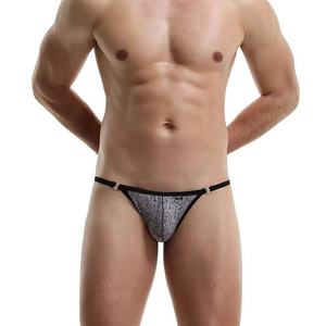 Người đàn ông của thấp tầng thoáng khí băng lụa lồi lớn Tanga sexy sọc dệt kim tóm tắt boxer lồi túi lớn eo lồi lớn - Product Image 5