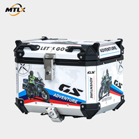 Top case moto 45L en aluminium aéronautique, étanche, antivol, à fixation rapide, pour scooter, cruiser, moto sportive, ADV