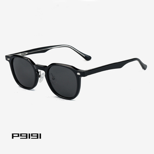 Lbashades P9191 デザイナーカスタムグラス スクエアカスタムロゴ 偏光サングラス <span class=keywords><strong>2026</strong></span> レトロサングラス ユニセックス アセテートサングラス - Product Image 2
