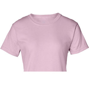 T-shirt à manches courtes col rond pour femme, style streetwear, respirant, écologique, couleur gris uni, toutes saisons - Product Image 4