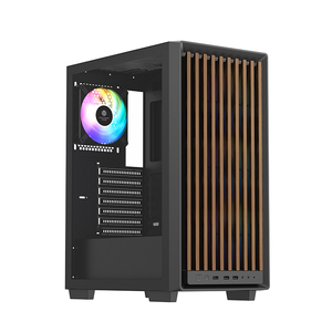 JNP Factory Cabinet Gamer Chasis Sistema de refrigeración por agua Ventilador Mid Tower Cases Torres Fuente de alimentación Pc Computer Gaming Case para PC - Product Image 1
