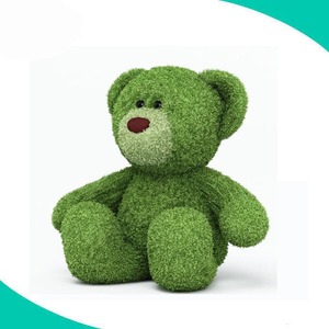 Orsacchiotto di peluche verde farcito all'ingrosso di Best Made 8'' - Product Image 2
