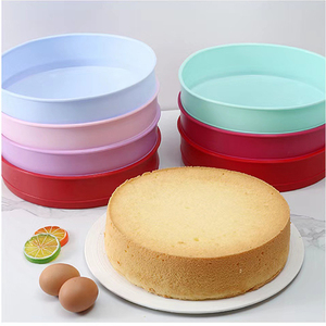 Moule à gâteau rond en <span class=keywords><strong>silicone</strong></span> de 4/6/8/10 pouces, qualité alimentaire, antiadhésif, pour gâteau éponge, moule à pâtisserie réutilisable, résistant au four - Product Image 4