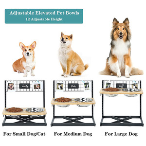 Hot-Selling Eco-Friendly Adjustable Pet <strong>Bowl</strong> <strong>Stand</strong> Solid Pattern Elevated <strong>Dog</strong> Feeding <strong>Bowls</strong> Cross-Border Hot-Selling Product - Product Image 4