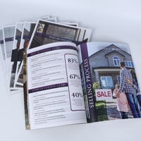 Service d'impression numérique A6 de haute qualité pour journal/magazine/catalogue/brochure/flyer/dépliant Reliure parfaite Papier cartonné