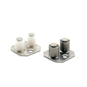 Positionneur de porte coulissante en fer, cuivre et plastique, fixation au sol, accessoire de guidage de roue inférieure durable - Product Image 2