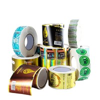 Label Kupon Pencetakan Roll Sticker Roll Pack Mesin Perekat Diri Pelabelan Otomatis Produk Stiker Kesehatan