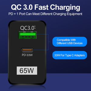 <span class=keywords><strong>Cargador</strong></span> de Pared USB-C de Carga Rápida con Tecnología GaN de Alta Calidad de <span class=keywords><strong>25w</strong></span> 35w 65w 100w para Samsung <span class=keywords><strong>iPhone</strong></span> 14 - Product Image 6
