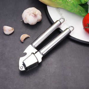 Presse-ail en acier inoxydable, écraseur d'ail manuel, hachoir multifonctionnel, outil de cuisine pour presser l'ail - Product Image 6