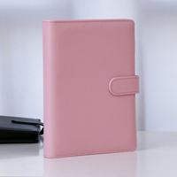 Carnet de notes personnalisé en cuir PU, organiseur à feuilles mobiles A6, classeur à 6 anneaux avec fermeture magnétique