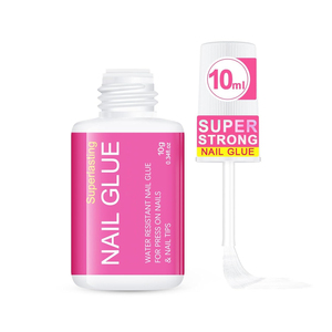 Colle à ongles non toxique 8g à tenue forte, colle longue durée pour faux ongles, colle à appliquer au pinceau, très vendue - Product Image 1