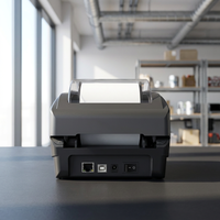 Imprimante d'étiquettes thermiques LAN ZJprinter 8610, imprimante de codes-barres, imprimante de bordereaux d'expédition, fonction de retour de papier 35-80 mm pour Android, iOS, Windows
