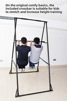BNcompany Station d'entraînement à domicile multifonctionnelle Tour de puissance robuste Barre de traction pliable portable pour support d'exercice de musculation