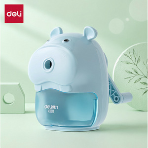 Deli Pencil Sharpener X70 Manual Plastic Student Supply Geometric Design - Product Image 2