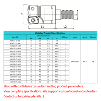 Tête de fraiseuse à alimentation rapide de haute précision ASR06 EPMT/EPNW avec système de verrouillage anti-vibration, remplaçable CNC, 42CrMo