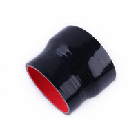 Tuyau de raccordement en caoutchouc 4 plis pour radiateur, eau de refroidissement, admission d'air, admission turbo, réducteur en silicone
