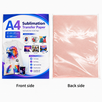 Papier de sublimation pour transferts thermiques, autocollants personnalisés écologiques, compatibles avec les imprimantes jet d'encre, séchage rapide, 100 feuilles A4 rectangulaires