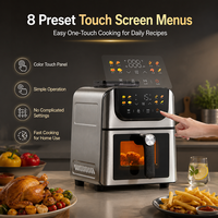Friteuse à air multifonctionnelle électrique en métal de grande capacité 6L 9L pour la cuisine domestique