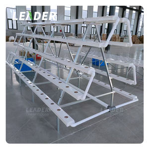 Sistema de canales NFT hidropónicos para interiores, estante Vertical/Horizontal con 10 canales, 5 capas (200 plantas) para cultivo de lechuga - Product Image 2