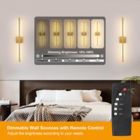 TSINYE Applique murale LED à piles Lampe murale à piles à intensité variable avec télécommande Appliques murales pour chambre à coucher salon