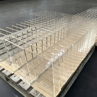 Support de menu en acrylique transparent pour présentoir de table, idéal pour les magasins de détail et les restaurants, parfait pour les fournitures d'entreposage et de supermarchés