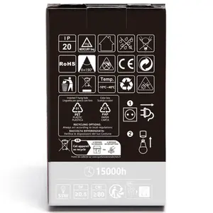 หลอดไฟ LED A60 E27 8W 6500K, แสงสีขาว, ประหยัดพลังงาน, เหมาะสำหรับการใช้งานทั่วไปและงานที่ต้องการการส่องสว่าง - Product Image 1