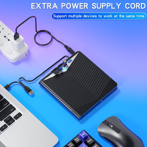 AMZ Offre Spéciale 7 en 1 <span class=keywords><strong>USB</strong></span> 3.0 <span class=keywords><strong>USB</strong></span> <span class=keywords><strong>C</strong></span> <span class=keywords><strong>externe</strong></span> CD <span class=keywords><strong>DVD</strong></span> RW <span class=keywords><strong>lecteur</strong></span> optique avec <span class=keywords><strong>lecteur</strong></span> de carte SD TF HUB <span class=keywords><strong>USB</strong></span> <span class=keywords><strong>lecteur</strong></span> CD <span class=keywords><strong>DVD</strong></span> pour ordinateur portable - Product Image 4