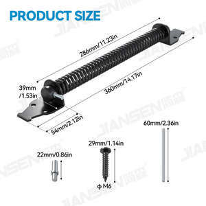 Stock Local <span class=keywords><strong>de</strong></span> EE. UU., resorte <span class=keywords><strong>de</strong></span> puerta <span class=keywords><strong>de</strong></span> 14 ", herrajes <span class=keywords><strong>de</strong></span> resorte <span class=keywords><strong>de</strong></span> puerta para exteriores <span class=keywords><strong>con</strong></span> <span class=keywords><strong>cierre</strong></span> automático <span class=keywords><strong>con</strong></span> herramienta ajustable para valla <span class=keywords><strong>de</strong></span> <span class=keywords><strong>madera</strong></span> y vinilo - Product Image 2